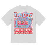 SYN CITY SLOT MACHINE TEE – WHITE
