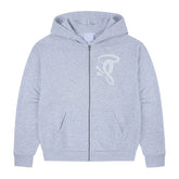 SYNA VOID ZIP HOODIE MARL GREY