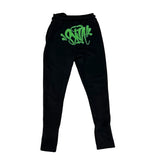 Synaworld Sweatpants Black Green Logo