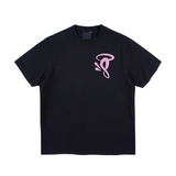 HALO ‘S’ Printed Logo T-Shirt Black/Pink