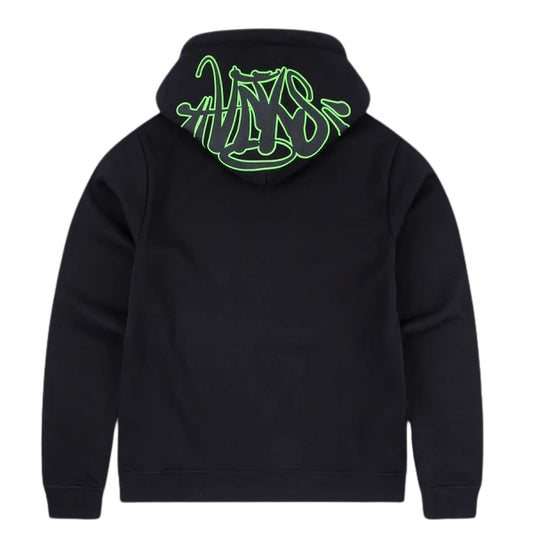 SYNA OG BLACK HOODIE NEON GREEN