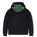 SYNA OG BLACK HOODIE NEON GREEN