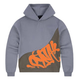 SYNA SLICE GREY BROWN HOODIE