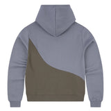 SYNA SLICE GREY BROWN HOODIE
