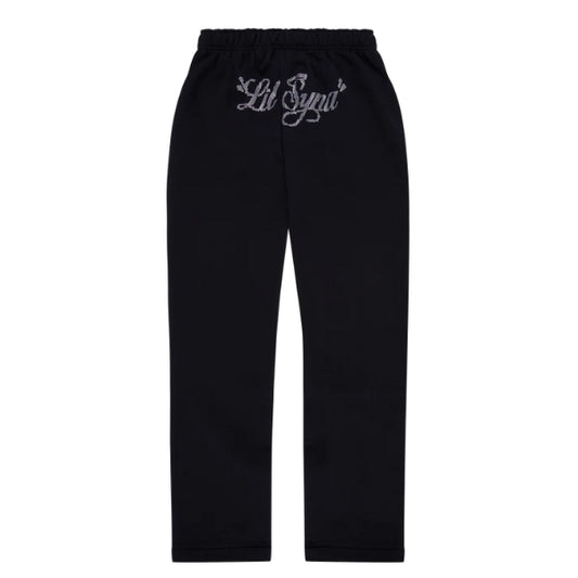 WOMEN LIL SYNA RHINESTONE JOGGER BLACK